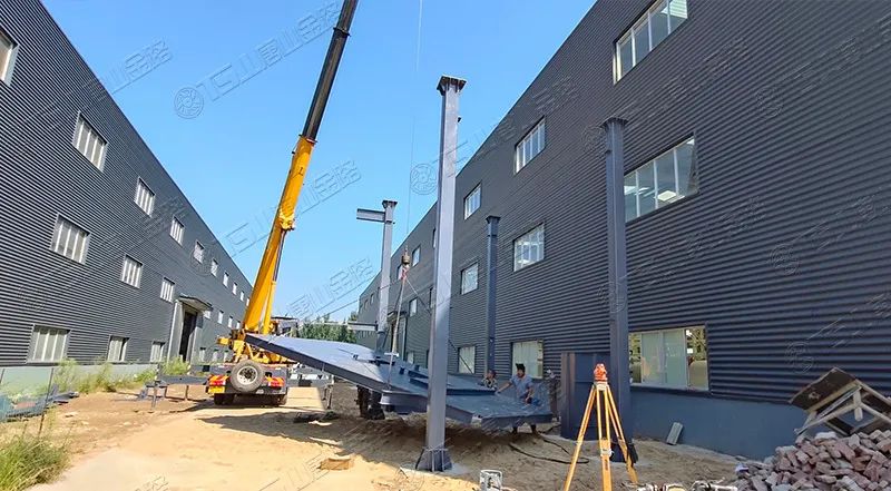 唐山金路廠區(qū)打造小型制砂樓，供客戶帶料試機