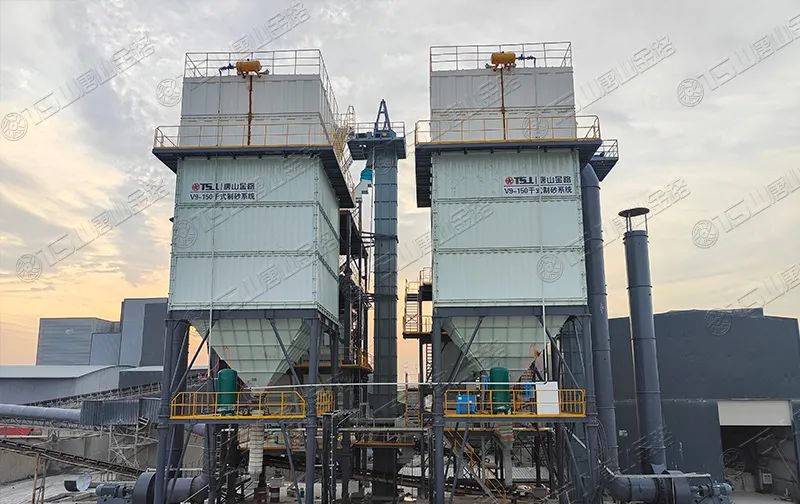 新項目投產(chǎn)！浙江寧波水洗改干法項目制砂樓調(diào)試出砂